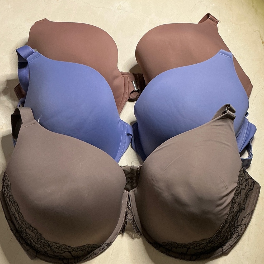 Soma Women's Bras - Blue and Brown Collection, Size 42DD, PREOWNED